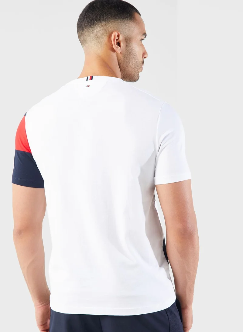 TOMMY HILFIGER Logo Color block T-Shirt