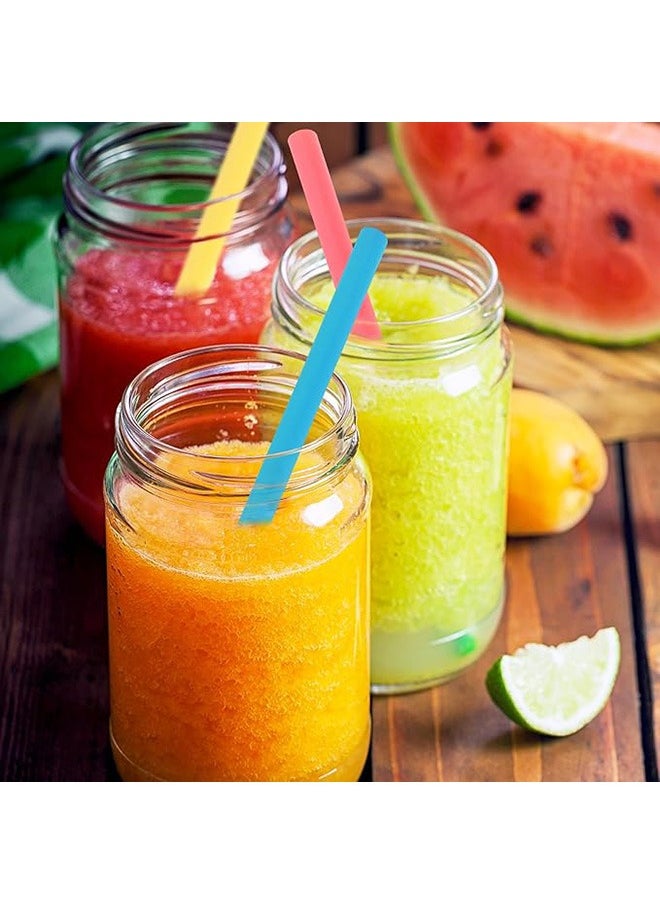ماركة غير محددة شرب القش معبأة بشكل فردي ، 100 حزمة من 9 بوصة طويلة 0.45 بوصة واسعة جدا مخفوق الحليب ، مجموعة متنوعة من الألوان الزاهية المتاح بوبا الشاي ، مخفوق الحليب ، مخفوق الحليب القش  - Image 5