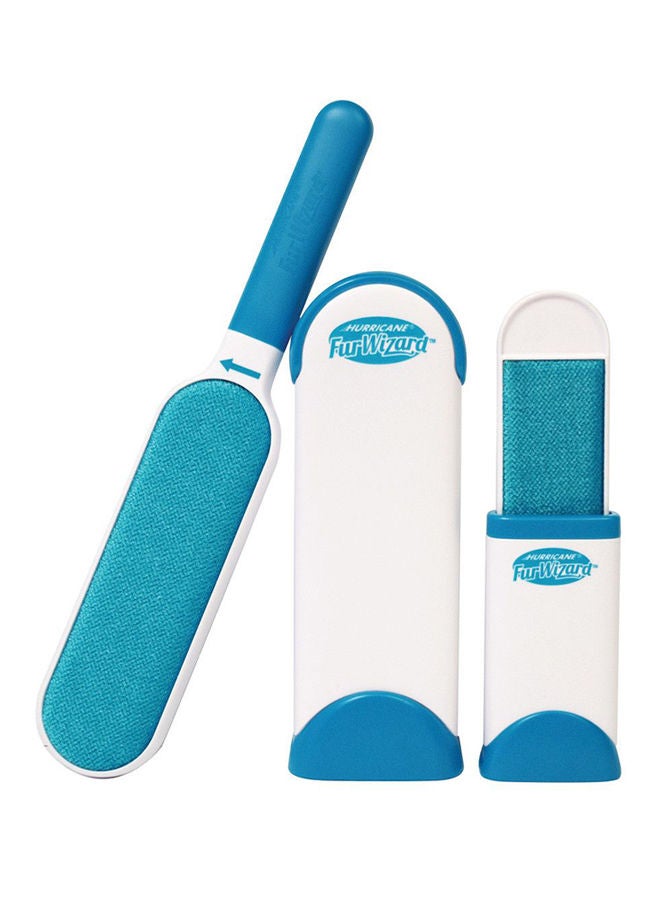 نيبمينينت طقم مكوّن من 3 قطع فرشاة إزالة الشعر والفرو مع قاعدة للتنظيف الذاتي متعدد الألوان - Image 1