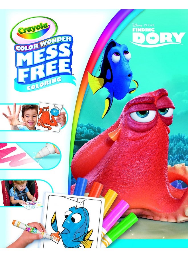 Crayola Color Wonder Mess-Free Disney Finding Dory Coloring Book - Color Wonder Markers Included - Image 1