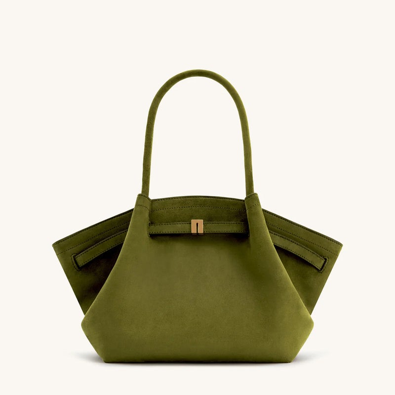 Jwpei Dumpling Bag Suede Shoulder Armpit Bag Niche Design Satchel Tote Bag Commuter Wear Crossbody Bag - Image 1