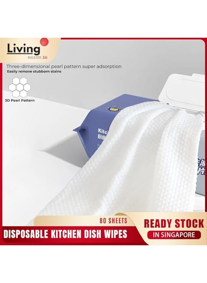 Cleaning Wet Wipes Strong decontamination Extra Large Pack Household Wet Wipes (Pack of 1 Set) Contain 80 Pcs Wipes - Image 5