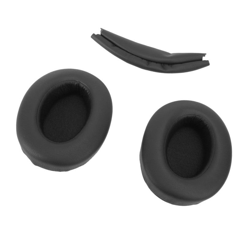 Replacement Ear Pads Blue Protein Leather Memory Foam - Noise Isolation Headband Cover for WH XB910N Headphone Long Extended Wear - Image 2