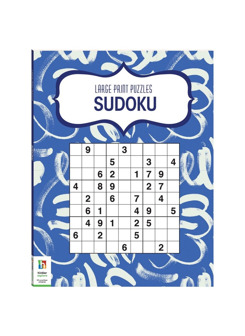 Hinkler Hinkler Large Print Puzzles – Sudoku Edition, Easy-to-Read Sudoku Puzzle Book for Adults, Includes Challenging Sudoku Puzzles, Fun Brain Exercise  - Image 1