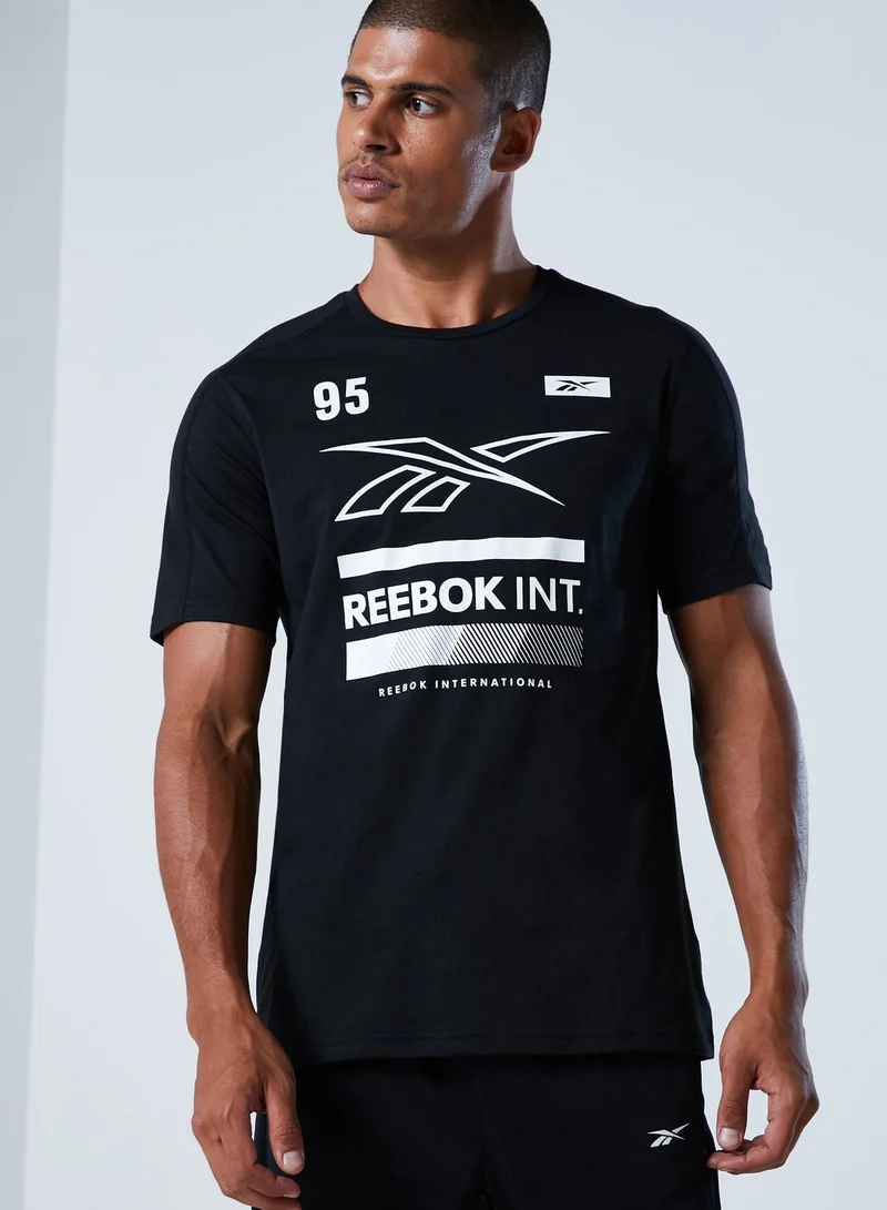 Reebok Training Supply Speedwick Graphic T-Shirt for Men Best - Main Image