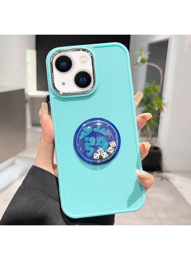 Zaboon Case For iPhone 13 Electroplated Lens Ring Dice Phone Case - Image 1