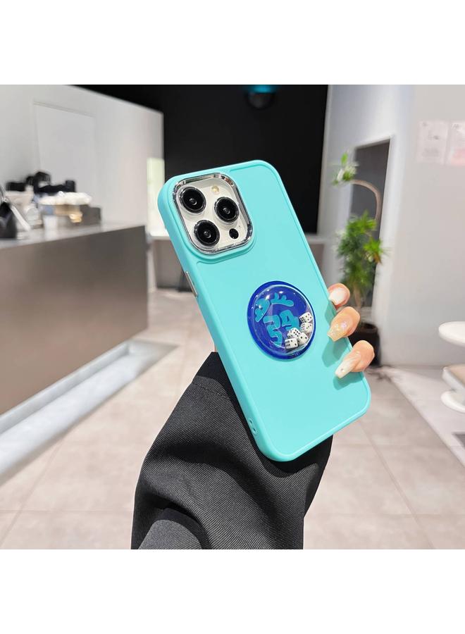 Zaboon Case For iPhone 13 Electroplated Lens Ring Dice Phone Case - Image 2