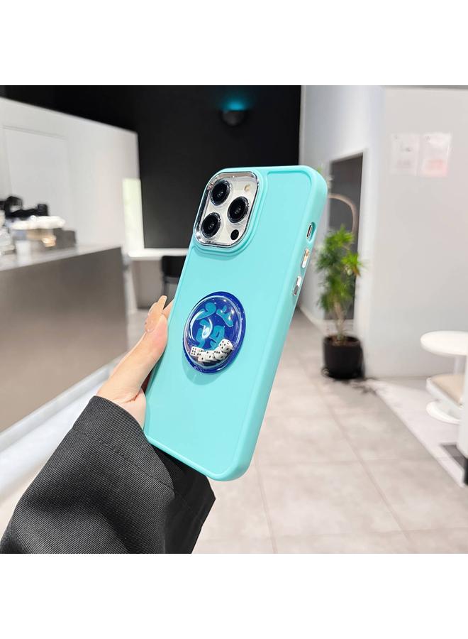 Zaboon Case For iPhone 13 Electroplated Lens Ring Dice Phone Case - Image 3