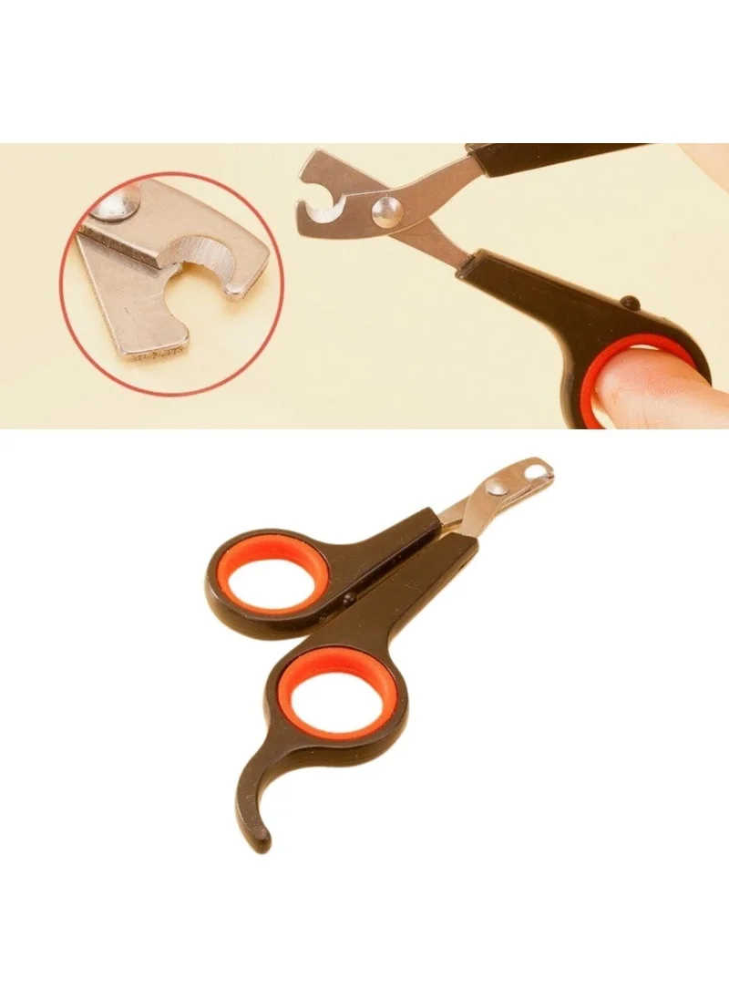 5 دي ام Small Steel Tip Cat Dog Pet Nail Clipper Paw Grooming Tool Ergonomic Non-Slip Handle