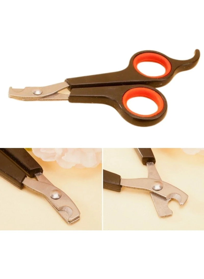 5 دي ام Small Steel Tip Cat Dog Pet Nail Clipper Paw Grooming Tool Ergonomic Non-Slip Handle