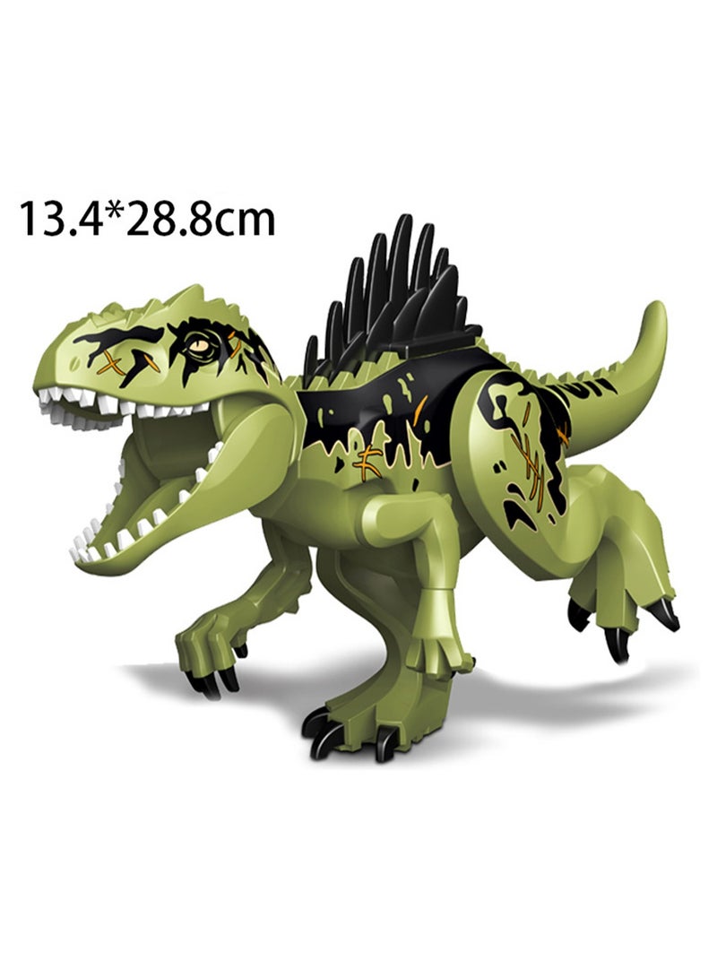 1-Pack Jurassic Large Dinosaur Building Blocks Tyrannosaurus Rex Quetzalcoatlus Spinosaurus Activity Model Children'S Toy (Giganotosaurus 13.4*28.8cm) - Image 2