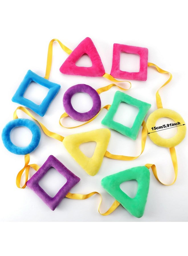 Woanger Shapes Walking Rope for Preschool Walking Rings for Toddlers First Day of School 10 Colorful Handles Leash for Toddler Class Line Rope 165'' Long Keep Children Calm and Line Classroom Supplies (1 Pc) - Image 1