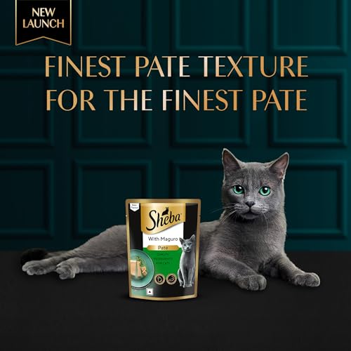 Sheba Pate Adult Wet Cat Food, Maguro, 28 x 70g, Soft Pate Texture, Hydrating Food Crafted Ingredients, Balanced Nutrition for Healthy Cats​ - Image 4
