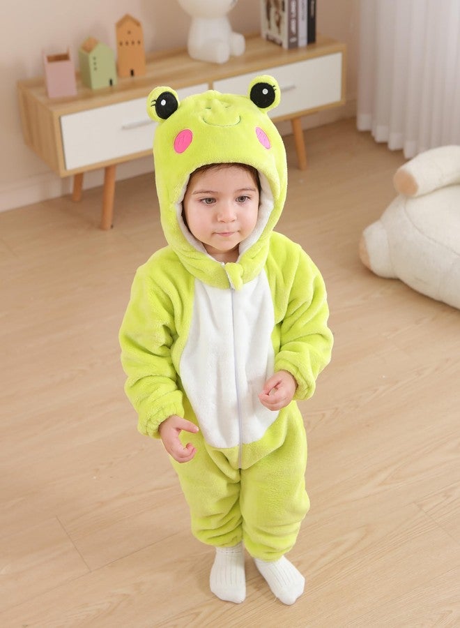 CuteOn Toddler Halloween Costume Onesie Cosplay Romper Christmas Infants Baby Costume Frog 18-24 Months - Image 4