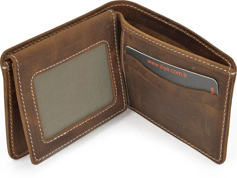 Ziya Men's Leather Wallet 143445z103 Tan