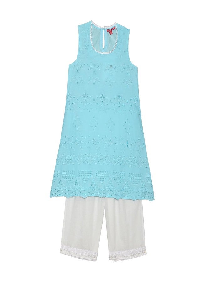 BIBA Girls SOLID STRAIGHT KID(KWSUMMER BREEZE5934_SKY BLUE_9) - Image 1
