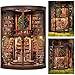 ISSEVE Book Nook Kits for Adults Library Booknook Kit DIY Miniature Dollhouse Book Nooks 3D Wooden Puzzle Model Creative Bookshelf Home Decoration Adult Crafts Kits Gift Wisdom Book Repository - Image 2