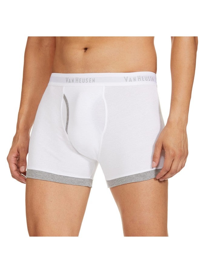 Van Heusen Men Trunks - 100% Combed Cotton - Anti Bacterial, Colour Fresh, Moisture Wicking_10044_White_XXL