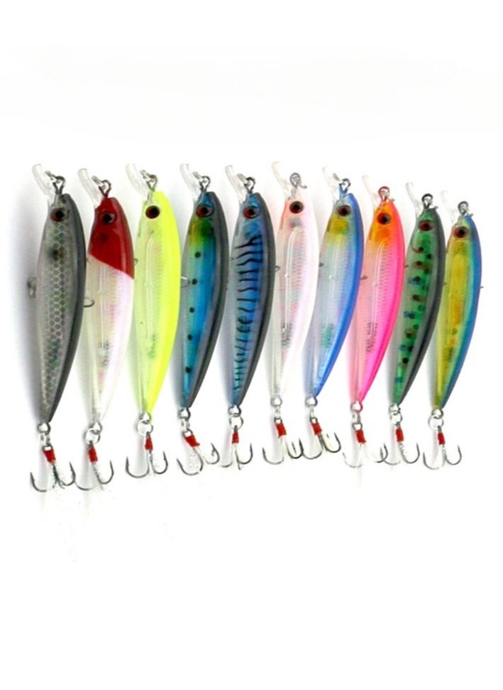 Beauenty 10 piece Universal fishing bait small fish hard bait set  - Image 2