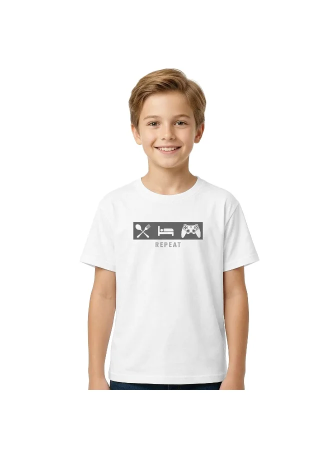 ايكو AIKO - Kids Repeat Gamer Print T-Shirt