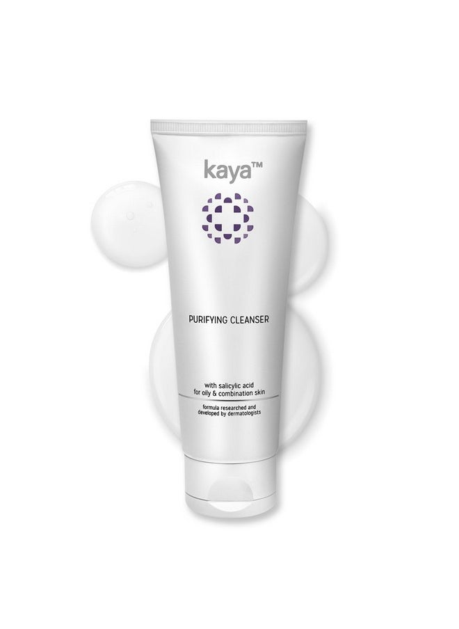 kaya - Acne Care Purifying Cleanser Salicylic Acid Face Wash Reduces Acne & Pimples For Pimple Prone Skin Face Wash For Oily Skin, 100Ml - Image 1