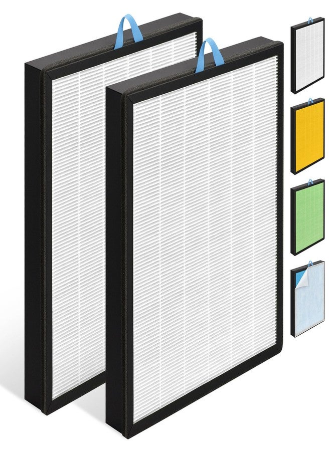 HSIAMEN Vital 200S-RF Compatible with Levoit Vital 200S Replacement Filter Vital 200S-P Smart Air Purifier Vital-200S, LAP-V201S-WUS High Efficiency Filter, White 2-Pack - Image 2