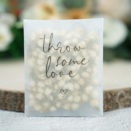 Rainbow Pana 50 Pack Prefilled Confetti Packets | Biodegradable Confetti, Dried Flower Petals | Real Flower Petals to Throw at Wedding, Glassine Bags Rose Wedding Send Off Ideas - Image 5