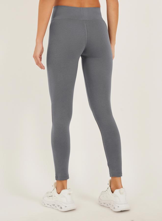 Styli Slogan Print Ankle Length Leggings  - Image 4