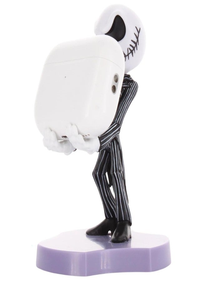 Exquisite Gaming Holdems Jack Skellington Phone Holder, 4 in Nightmare Before Christmas Collectible Figure with Cable Management Base - Image 2
