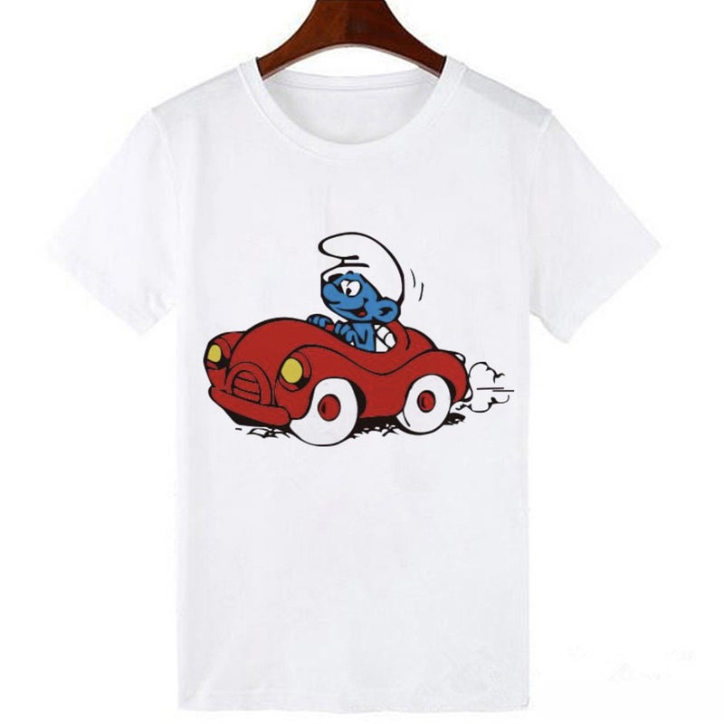 [Same day hair] spot cross-border short-sleeved printed cartoon source T-shirt women's fashionable top - Image 1