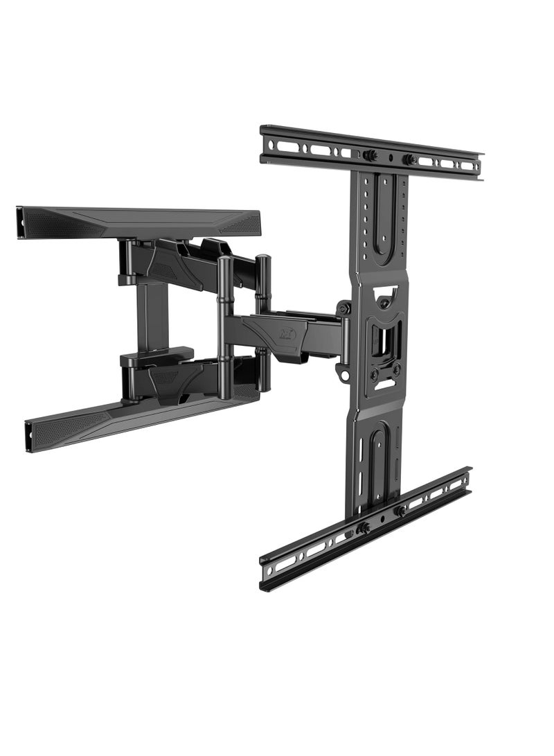 ان بي حامل تلفزيون شديد التحمل مثبت على الحائط بحركة كاملة لشاشات LED وLCD – يناسب من 45 إلى 75 بوصة – فيسا حتى 600 × 400 ملم – يدعم حتى 100 باوند – مع شهادة تي يو في جي إس - Image 2