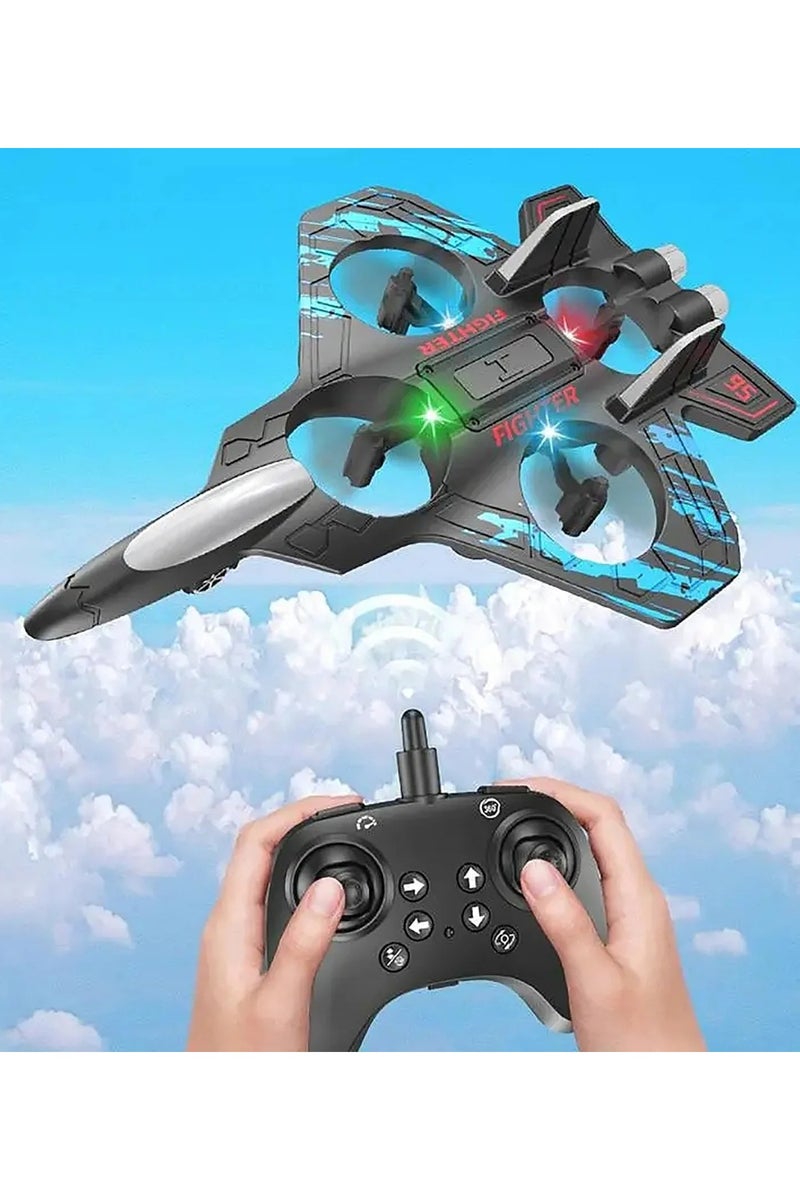 Toy Box RC Remote Control Fighter Jet Glider Airplane EPP Foam Toy for Kids Remote Control Drone Gift for Outdoor and Indoor Play - Image 1