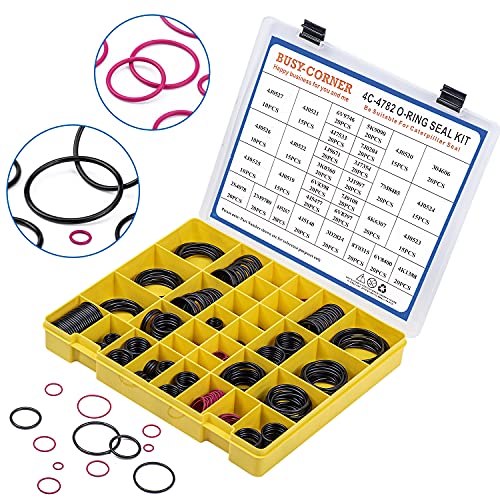 BUSY-CORNER 4C-4782 Seal O-Ring Kit, Nitrile 90, Hydraulic Hose Fitting Orings, Fits CAT Caterpillar Excavator 2701528 4C4782 Replacement - Image 4