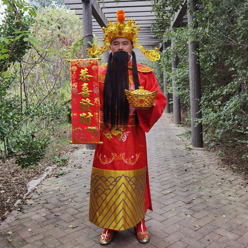 God Of Wealth Clothing Clothes Set Adult Men'S And Women'S Annual Meeting Opening Ceremony New Year Performance Clothing God Of Wealth Suit - Image 1