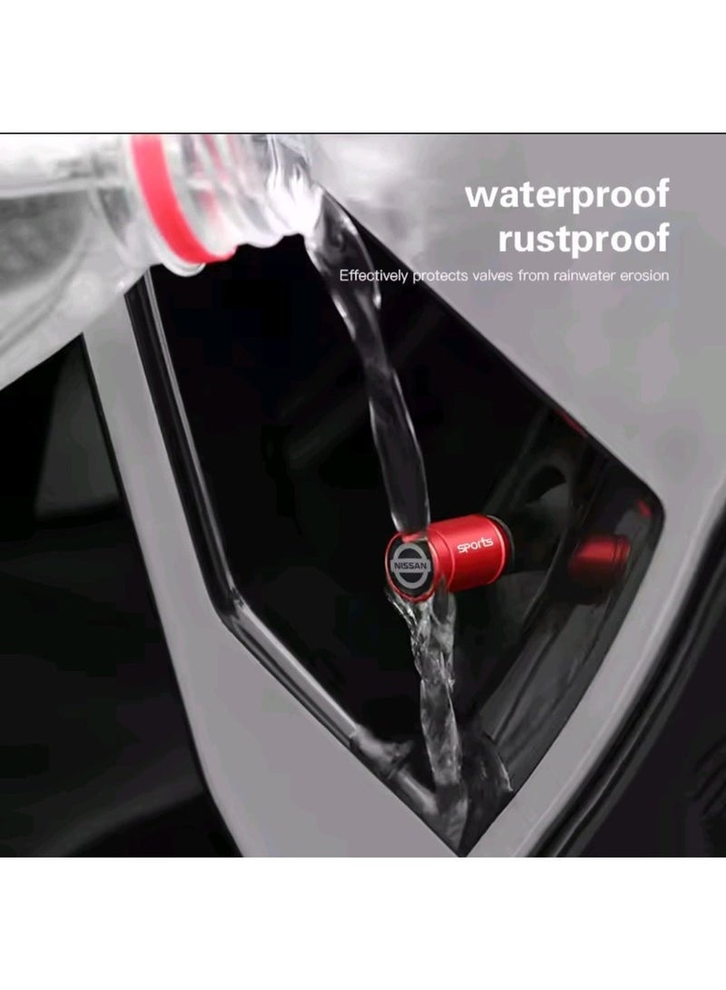 Car Valve Cap Decorative Dustproof Tire Valve Stem Caps (4pcs) Accessories For Nissan Altima X-trail Qashqai Note Juke Patrol - Image 5