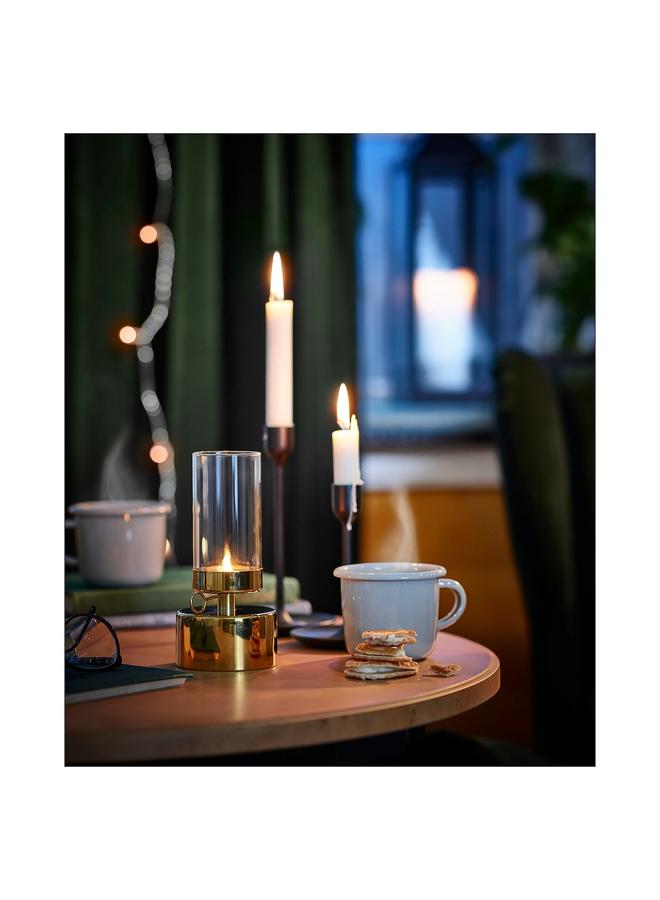Green Tiger Lantern for tealight, gold-colour, 19 cm - Image 2