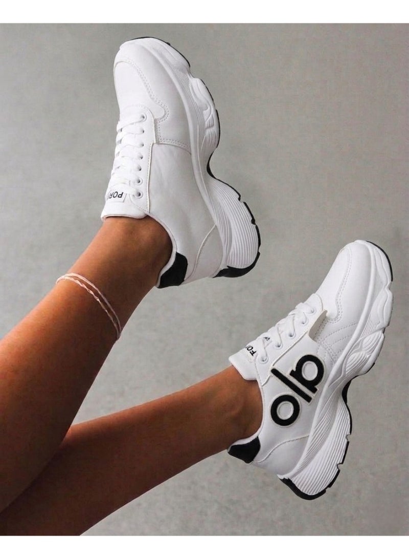 Vbranda A luxurious, eye-catching, and stylish sneaker.L-19-WHITE - Image 2