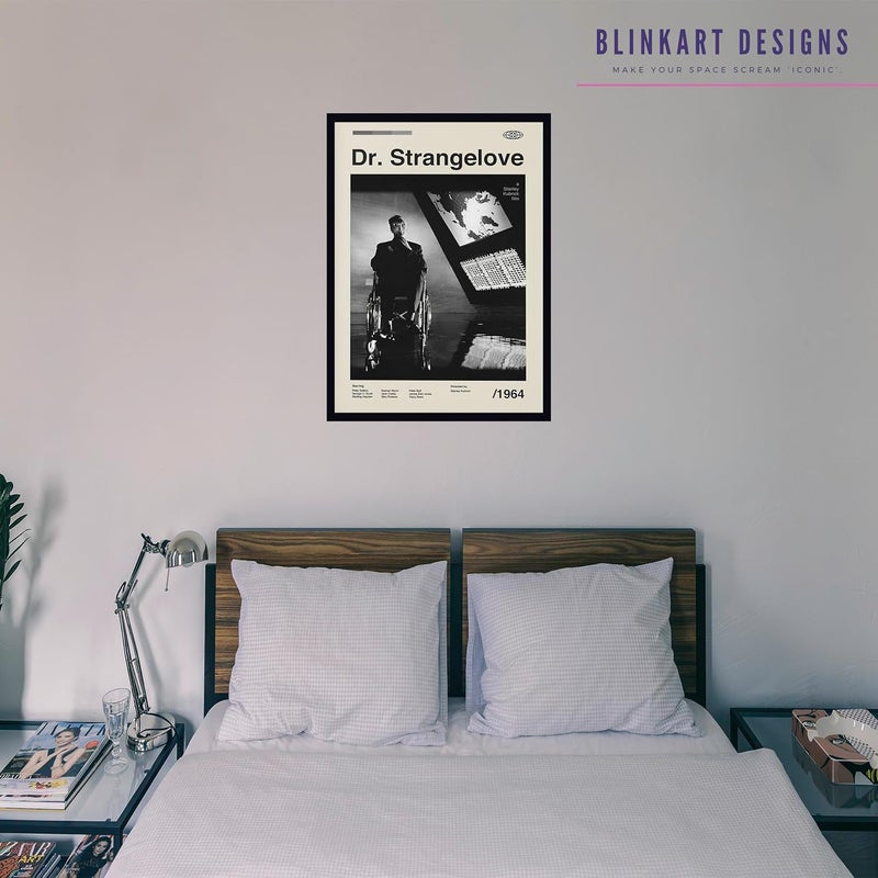 BLINKART BLINKART Aesthetic DrStrangerlove Movie Photo Frame Album Poster Mid Century Wall Art Print Decor For Home Bedroom Living Room Bedroom Home Office Study Room  - Image 5