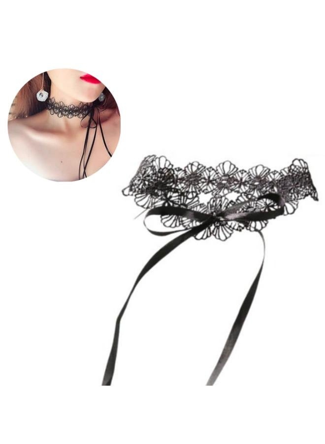 Lace Choker Adjustable Decorative Short Fashion Dainty Elegant Lace Necklace for Ladies No: 3051 - Image 1