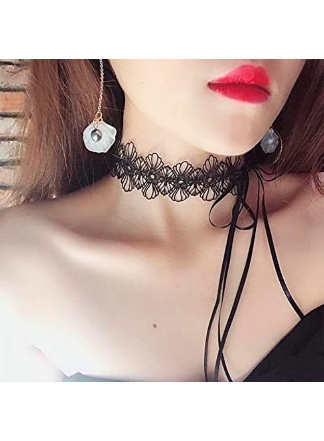 Lace Choker Adjustable Decorative Short Fashion Dainty Elegant Lace Necklace for Ladies No: 3051 - Image 4