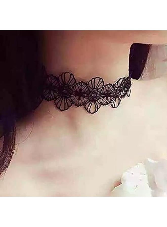 Lace Choker Adjustable Decorative Short Fashion Dainty Elegant Lace Necklace for Ladies No: 3051 - Image 3
