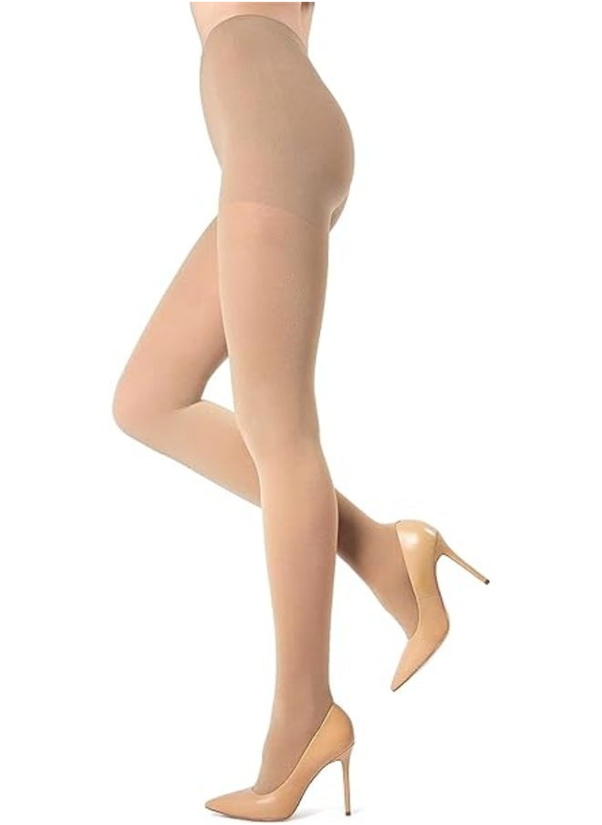 Be-Queen - 6 Pairs Women’s Shaping Pantyhose – Premium Quality High Waist Sheer Tights – full length stockings - Image 1