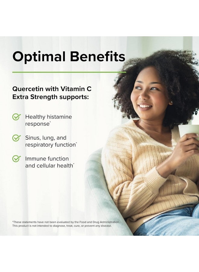Terry Naturally Quercetin with Vitamin C Enhanced Absorption - Quercetin Supplement for Immune Support & Cellular Health - Respiratory Supplement for Sinus & Lung Health - 60 Capsules - Image 3