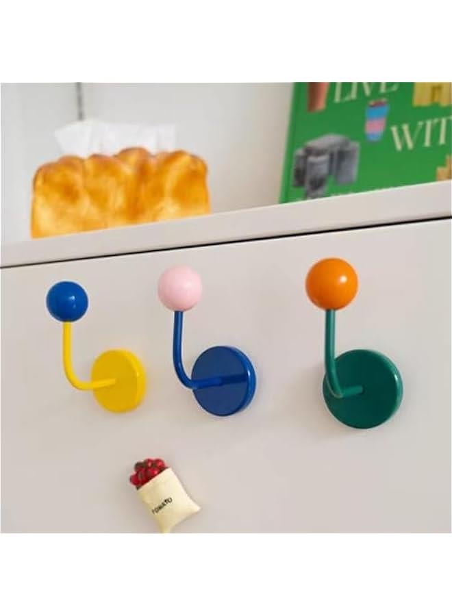 3 PCS Colorful Magnetic Hooks Heavy Duty,Strong Swivel Swing Neodymium Magnetic Hooks for Hanging, Strong Magnetic Hanger for Cruise Cabins, Locker, Toolbox, Home, Kitchen - Image 4
