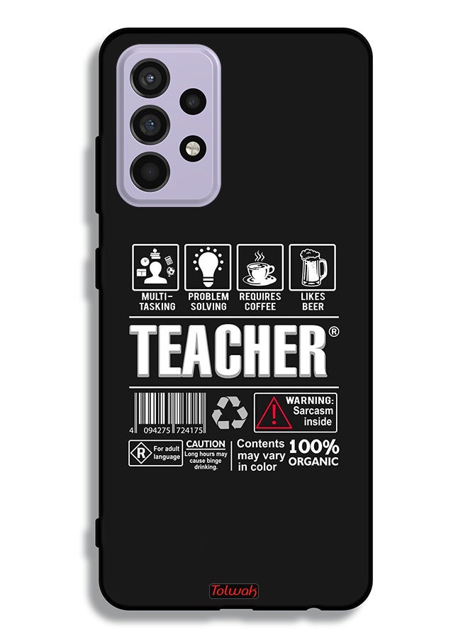 Tolwak Samsung Galaxy A52 4G Protective Case Cover Teacher Sticker - Image 1