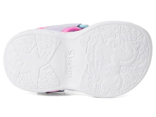 SKECHERS Girls Unicorn Sandal-Dream Sneaker, Lavender/Multi, 6 Toddler - Image 3
