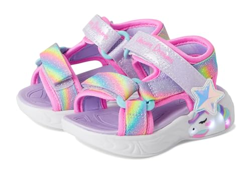 SKECHERS Girls Unicorn Sandal-Dream Sneaker, Lavender/Multi, 6 Toddler - Image 1