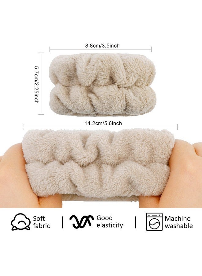 Whavel Face Washing Wristbands (6 Pairs), Absorbent Spa Wristbands For Washing Face Sweatband Wash Bands, Prevent Liquid From Spilling Down Arms - Image 2