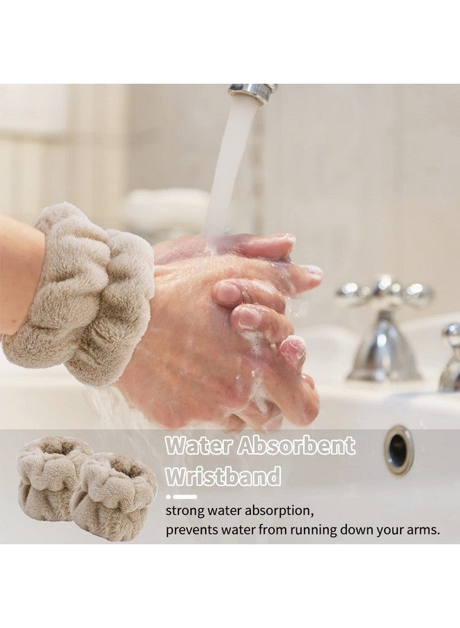 Whavel Face Washing Wristbands (6 Pairs), Absorbent Spa Wristbands For Washing Face Sweatband Wash Bands, Prevent Liquid From Spilling Down Arms - Image 3