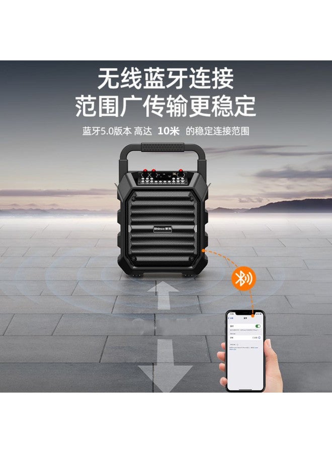SHINCO Wireless Bluetooth Speaker Outdoor High Volume Portable Square Dance High Power Audio Singing Microphone - Image 4